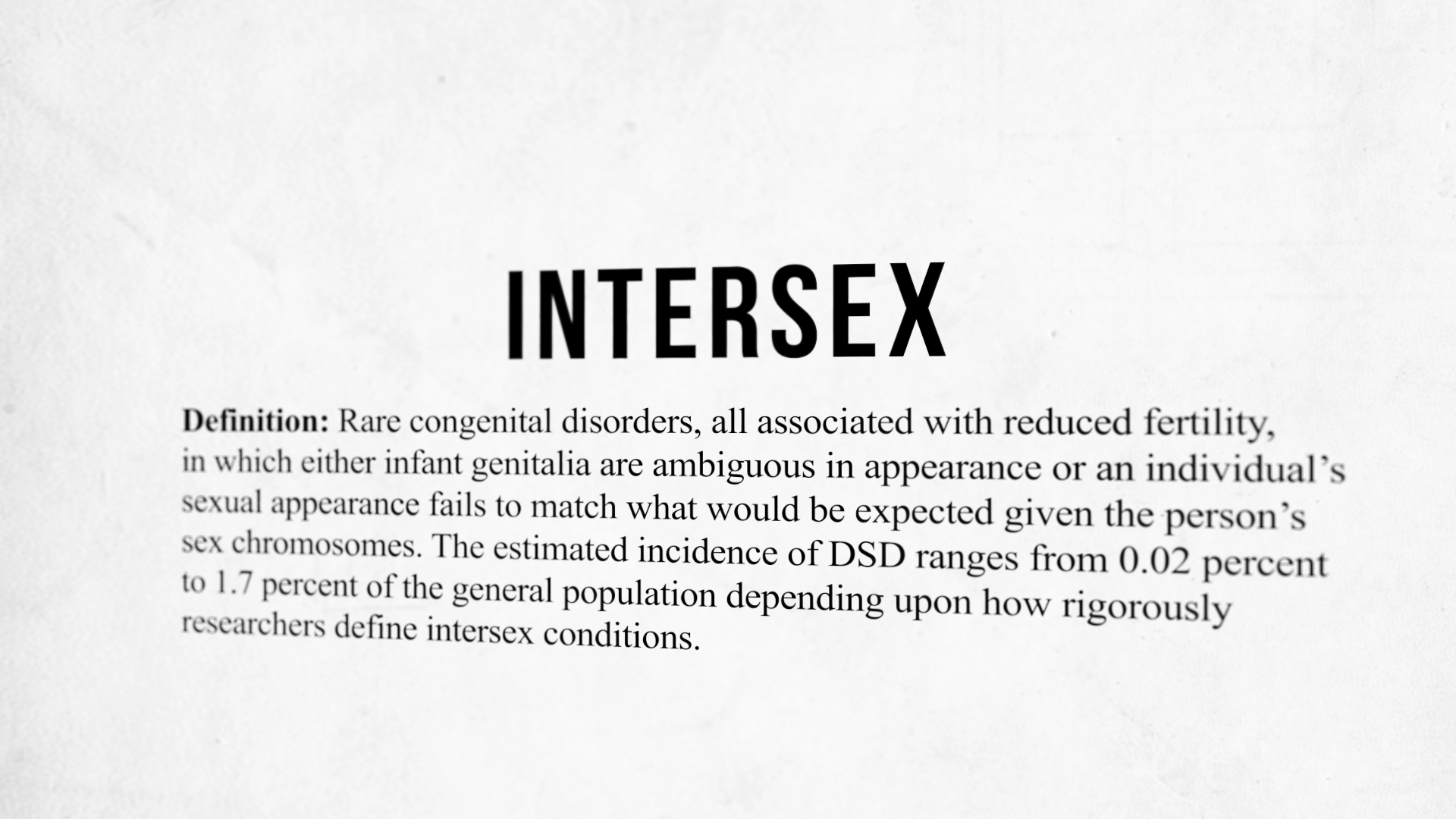What About Intersex People?
